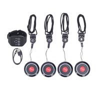 Wireless Restaurant Service Calling System Watch and 4 Button Pagers for Restaurant Hospital Hotel