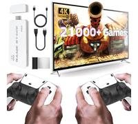 Wireless Retro Game Console - Game Stick Built-in 20,000+ Classic Video Games, Plug & Play for TV HDMI output, Multiple Classic Emulator, Dual 2.4G Wireless Controller