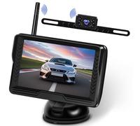 Wireless Reversing Camera Kit, 5 Inch 170° Wide Angle Light Clear Night Vision Rear View Camera, Easy Install, IP69 Waterproof, DIY Grid Lines, Backup Camera with Monitor for Car Truck SUV Van Caravan