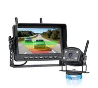 Wireless Reversing Camera Kit, 7" IPS Monitor with 1080P Reverse Camera Kit, IP69K Waterproof Wireless, Magnetic Installation Backup Camera for Van, Truck, Caravan, Trailer (7 inch+1 camera)