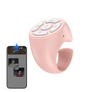 Wireless Ring Remote - Finger Scroller With Scroll Wheel, Rechargeable bluetooths Controller, Ring Style Page Turner | Social Media Scrolling Photo Clicker For Car Home Travel Camping