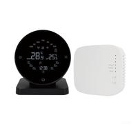 Wireless Room Thermostat for Smart Life App for alexa Google Assistant Water Floor Heating Digital Display for battery Powered 90x90mm