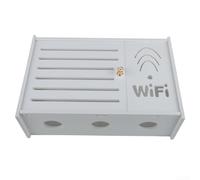 Wireless Router Rack, Living Room Wall-mounted WiFi Storage Box, Hider Cord Management Container, Creative Decorative Storage Box, For Desk Bedroom Apartment