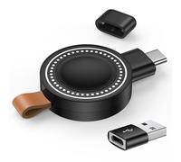 Wireless Samsung Watch Charger Fast Charging for Samsung Galaxy Watch 8/8 Classic/Ultra/7/6/6 Classic/5/5 Pro/4/4 Classic/3/Active 2 1, 3.5W Magnetic USB C Galaxy Watch8 Charger with USB A Adapter