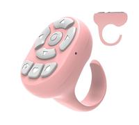 Wireless Scroll Ring for Phone - Camera Remote Shutter Release | Side Turner and Ring-Shaped Fingertip Controller for Tablets and Smartphones, Portable Mobile Phone Remote for Scrolling and Screening
