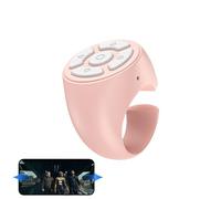 Wireless Scroll Ring - Remote Scroll Ring Clicker | App Page Turner Scroll Clicker Ring Finger Scroller Remote Control | Rechargeable Remote Ring for Cell Phone Camera Selfie Video Streaming