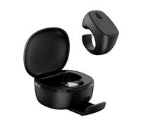 Wireless Scrolling Ring with Mute Design and Touch Control for Smooth User Interaction (Black)