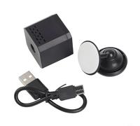 Wireless Security Camera, No WiFi Needed with Built-in AP for Local Recording, Night VISIONs Motion Alerts, Magnetic Base Metal Body, Compact Cube for Home Office Outdoor Monitoring, Black(F1)