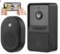 Wireless Self-Powered Doorbell with Receiver, Battery Powered Rechargeable Doorbell Camera, No Drill Easy Installation, Night Vision, Two-Way Audio, APP Control Home Security Doorbell Camera