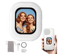 Wireless Selfie Screen with Remote Control, Magnetic Back Camera for Photo Taking and Live Streaming, Adjustable Brightness for Smartphones