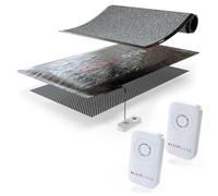 Wireless Sensor mat with Double Receiver for Multi Room Function for Elderly & Dementia Care - Arrives Ready to use