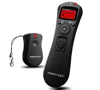 Wireless Shutter Release Remote Control with 2 Connect Cables, PHOTOOLEX T720N Camera Remote Controller LCD Timer Compatible for Nikon D90 D5000 D7000 D7100 D7200 D3100 D2 D3 D2H D2Hs D200 D300 D700