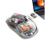 Wireless Silent Computer Control - Transparent Computer Control, Tri-Mode Computer Control, with RGB Light, Noise-Free Computer Control for Professional Learning,