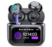 Wireless Sleep Earbuds with Smart Touch Screen, Bluetooth 5.4 Headphones In Ear with ENC Noise Cancelling Mic, 48H Sleep Headphones with 5 EQ Modes, HiFi Stereo IP7 Waterproof Mini Ear Buds, Black