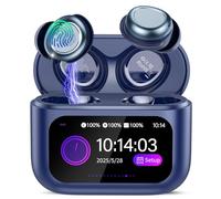 Wireless Sleep Earbuds with Smart Touch Screen, Bluetooth 5.4 Headphones In Ear with ENC Noise Cancelling Mic, 48H Sleep Headphones with 5 EQ Modes, HiFi Stereo IP7 Waterproof Mini Ear Buds, Blue
