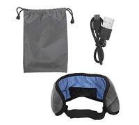 Wireless Smart Eye Patch Bluetooth Sleeping Relaxing Elastic Breathable Eye Shades for Night Sleep Noon Break Velvet Material USB Charging 12 x 37 x 1cm (Grey)