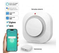 Wireless Smart Smoke Detector Fire Alarm Wifi Zigbee Home Safety Sensor