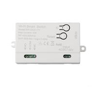 Wireless Smart Switch Module for Tuya App - 433MHz RF Remote Control with Timer, Real-Time Status & Voice Control, 220W/10A, White (DIY-DC01-TY)
