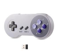 Wireless SNES USB Controller, Rechargeable Retro USB SNES Emulator Game Pad Controller for Windows PC MAC,Raspberry PI