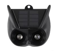 Wireless Solar Motion Detector Siren Featuring Bright Flashing Lights To Scare Cats And Rats Without Noise For Ideal For Yard Protection In Rain Or Snow(1pc)