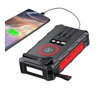 Wireless Solar Power Charger Handling Crank Charger with LED Lighting, SOS Warning and Steering Compass | Light Charging Solution for Activities and Emergencies to the