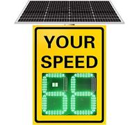Wireless Solar Speed Limit Sign with Radar Detection for Traffic Safety