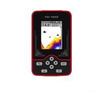 Wireless Sonar Fish Finder with High Definition Color Screen, 60m/200ft Water Depth Detection, Portable with Real- Fish Alarm, 105° Wide Sonar