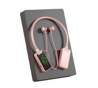 Wireless Sound Card Earphones Broadcast Headset Dual Mic for Podcast Video Production Singing Voiceovers for Type C Charging Long for Battery(Pink)