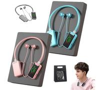 Wireless Sound Card Live Streaming Earphones, Broadcasting and Audio Editing Earphones, Waterproof Neckband Bluetooth Headphones with Display (A2)