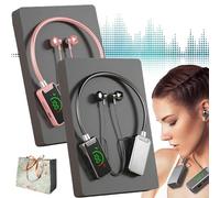Wireless Sound Card Live Streaming Earphones, Waterproof Wireless Neckband Bluetooth Headphones with Display - Sound Card Headset, Sound Card Live Broadcasting and Audio Editing Earphones (2pcs-1)