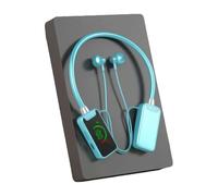 Wireless Sound Card Live Streaming Earphones,Wireless Sound Card Live Broadcasting and Audio Editing Earphones,2024 New Waterproof Wireless Neckband Bluetooth Headphones with Display (Blue)