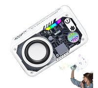 Wireless Speaker,Audio with Loud Sound | Portable Rechargeable 3D Surround Sound Speaker with Colorful LED for Camping, Home, Travel