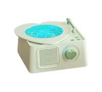 Wireless Speaker,Wireless Music Speaker Portable | Surround Sound Record Player Shape Entertainment Tool for Beach Patio Backyard Camping RV Trips