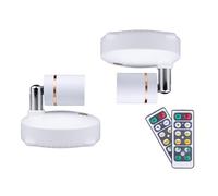 Wireless Spot Lights Battery Operated Lights Indoor Dimmable LED Spotlight Anywhere Rotatable Wall Light(2 Pack)