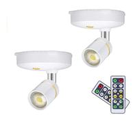 Wireless Spot Lights Battery Operated Picture Lights Mini Accent Lights Indoor Dimmable Led Spotlight With Remote Stick On Anywhere Rotatable Wall War