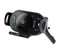 Wireless Station - Fifteen Watt Induction Cradle, Rotating Dashboard Stand, Rapid Powering Dock, Navigation Support Logic, Automotive Electronics Category, Black Large Six Inch Tall Unit