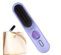 Wireless Straightening Brush, 9-Stage Quick Heating, 35 W, Anti-Burn, Rechargeable, Hot Styling Brush, Anti-Frizz Hair, For On The Go, Holiday, Everyday Styling
