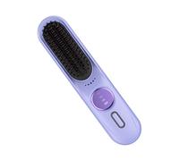 Wireless Straightening Brush, Nine-Way Levels, Portable, Quick Heating, 35 W Battery Operated, Home Salon Styling Brush, For On The Go, Holiday, Everyday Styling
