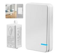 Wireless Switch for Light AC 80~275V Cordless RF Remote Control Wall Lamp Switch 1000W 10A IP66 Waterproof Long Range Remote Switch for AC Appliances Indoor Outdoor Lighting Up (1 Switch & 1 Receiver)