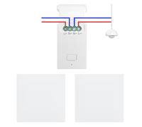 Wireless Switch Kinetic and Receiver, remote light switch wireless 2 way Control (RF Version Switch Kit(2 to 1))
