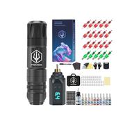 Wireless Tattoo Pen Kit - Professional Cordless Tattoo Gun with 1500mAh Battery & 20 Cartridge Needles | Complete Tattoo Machine Kit