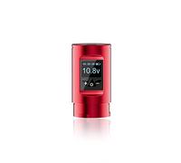 Wireless Tattoo Pen with OLED Display - Adjustable Voltage Rotary Tattoo Machine, 12V 12000 RPM Motor, 1700mAh Battery, 8 Hours Working for Professional Artists,Red,Battery