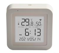 Wireless Temperature Humidity Sensor for Smart Life App - Real Time Monitoring Hygrometer Thermometer with Wide View Screen for Indoor Outdoor Use - 64x64x18mm