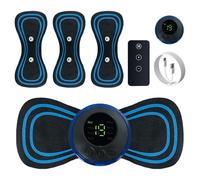 Wireless TENS Machine for Pain Relief - 8 Modes, 19 Intensities, 3X Reusable Electrode Pads, LCD Display | UK Portable Device for Back, Neck, Shoulder & Knee Discomfort