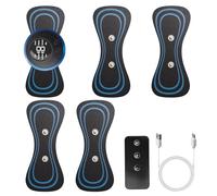 Wireless TENS Machine for Pain Relief, Rechargeable Nerve Muscle Stimulator for Pain Management with 5 Gel Pads Replacement and Remote Control, 8 Modes,19 Intensities for Neck, Shoulder, Cramps