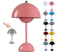 Wireless Touch Dimmer LED Mushroom Table Lamp for Flower Pots Nightstand & Desk Stylish Home Decor Modern Design Perfect for Bedroom & Living Room
