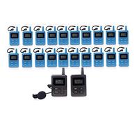 Wireless Tour Guide System for Tour Guiding Simultaneous Translation Museum Visiting Coaching Education Guide Church (2 transmitters + 20 receviers)