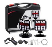 Wireless Trailer Lights Magnetic, Waterproof Rechargeable LED Light Kit, Adjustable Tow Light for Truck, Boat, RV, Vehicle