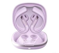 Wireless Translator Earbuds 164 Languages Open-Ear Design AI Powered Headphones for Global Travel Meetings Sports Secure Fit 58H Life(Purple)