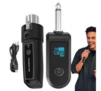 Wireless Transmitter, Adapter for Mixer - Portable Wireless Audio Transmitter Receiver for Guitar, Singing, Mixer, Karaoke